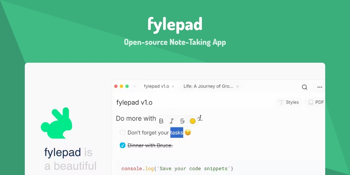 Fylepad Open source Note Taking App Made With Vue js fylepad-open-source-note-taking-app-made-with-vue-js